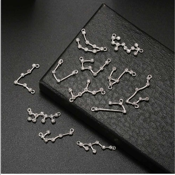 ♈️ ARIES zodiac sign & constellation stainless steel cz double layer necklace - Picture 7 of 14